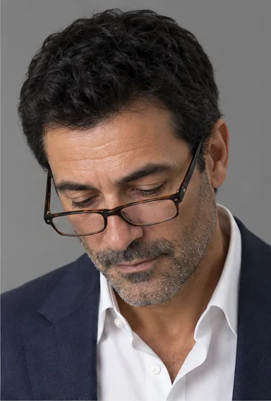 Portrait, lunettes de lecture